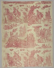 La Mort de Didon Vintage 1800s Toile Fabric Pattern Photo Reprint Wall Art picture