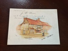 B-233 1880's Victorian Trade Card Pozzoni's Complexion Powder Shakespear's House picture