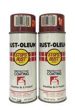 Rust-Oleum- Regal Red- 7765 (2) Vintage Spray Paint Cans- Graffiti- Art-RUSTO picture