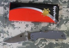 Spyderco C258GPGYCW Stretch 2 XL Gray G10 CPM CRU-WEAR Blade Lockback BRAND NEW picture
