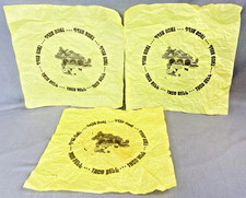 Vintage 1978 Taco Bell Paper Taco Wrap Sheets (Lot of 3) Run to the Bell. picture
