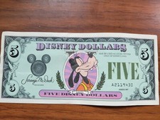1987 $5 Disney Dollar Rare  picture