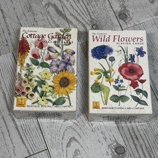 Heritage Cottage Garden & Wild Flowers Playing Cards Sealed Ann Gillies picture