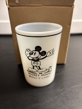 RARE HAZEL ATLAS MICKEY MOUSE TUMBLER  picture