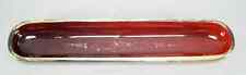 19th Century Bohemian Ruby Stained & Gold Gilt Hand Blown Glass Pen Tray picture