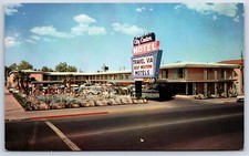 Postcard NV Las Vegas Nevada City Center Motel Fremont Street 1950s H36 picture
