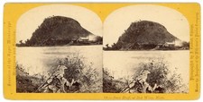MINNESOTA STEREOVIEW - Red Wing - Barn Bluff - John Carbutt 1870s picture