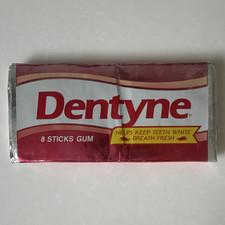 Unopened Vintage 1995 Dentyne Gum, 8 Stick Pack Package - Collectible only picture