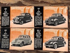Vintage 1937-38-39 FORD COUPE-SEDAN-V8 15 qty Dealer Postcards unused  picture