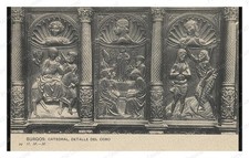 Burgos Cathedral Choir Detail Standard Postcard COPY RPPC picture