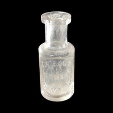 Antique C.R. Bailey Perfumer New York Perfume Bottle Clear Glass📦 picture