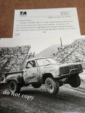Vtg 1984 Rod Hall Heavy Metal Race Riverside Intl Press Photo Dodge Power Ram picture