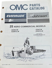 Vintage 1986 OMC Johnson Evinrude Parts Catalog 25 Kero Commercial Models ￼ picture