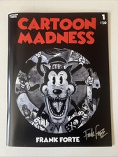 Cartoon Madness #1 2025 Signed By Frank Forte Design Art book Horror Cartoons picture