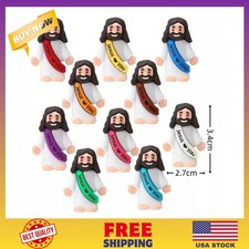 10 Little Jesus Figures, Mini Figurines Lot Bulk Tiny Loves You Figure VBS Bible picture
