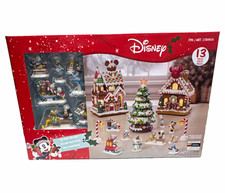 Disney Illuminated Christmas Holiday Village Set 13pc Mickey & Friends. Unopened picture