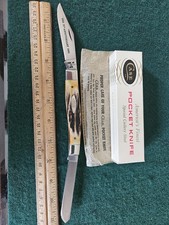 VINTAGE 75TH ANAVERSAY GIANT STAG MOOSE  KNIFE picture