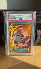 2004 Topps Pokémon Groudon Advanced Challenge Gem Mint 10 PSA picture