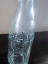 Edelweiss 13 Oz Clear Glass Bottle Vintage Chicago Il picture