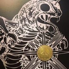 Atari 1972 Centipede Limited Edition Gold Coin + Postcard's Very Rare picture