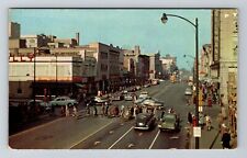 South Bend, IN-Indiana, Michigan Avenue Shops, Stores Antique, Vintage Postcard picture