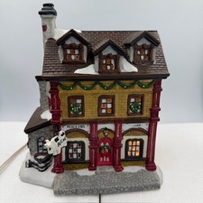 St Nicholas Square Christmas Village Simon’s Butcher Shop 1997 Vintage Retired picture