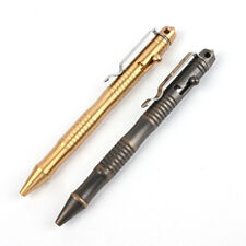 Brass Pen Bolt Action Design Ballpoint w/ 5pcs Refill EDC Pocket Tools Outdoor picture