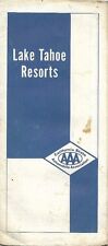 1966 ACSC Road Map LAKE TAHOE RESORTS Directory Motels Casinos California Nevada picture