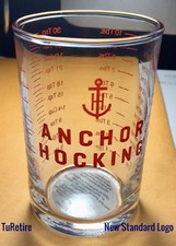 Anchor Hocking - Either 5 oz Measuring GLASS Cup or 1 oz Shot Glass MADE IN USA picture