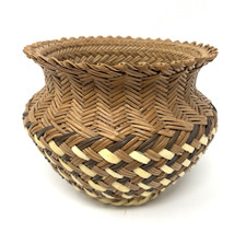 Hand Woven Native American Basket, 4