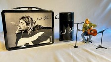 Vintage NECA Kurt Cobain Metal Lunchbox w/ Thermos and Unplugged figure picture