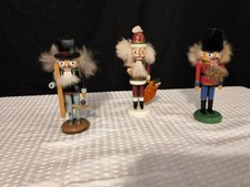 Vintage E.M Merck lot of 3 Old Christmas mini Nutcracker's picture