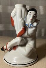 Bavarian Pierrot Harlequin Clown Porcelain 4” Vintage picture