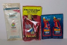 Vintage Wisk Away Delicare Laundry Detergent Pretreater Sample Packet Lot Of 4  picture