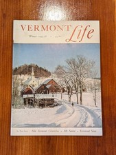 Vintage Vermont Life Winter 1955 56 Early Mt. Snow Article Caterpillar Ski Lift  picture