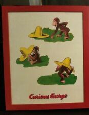 Curious George Finds A Hat Margret Ray Framed Art Print Authentic picture