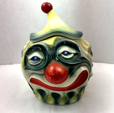 Vintage McCoy Cookie Jar Sad Clown No 255 Early 1970s USA Near Mint Full Size picture