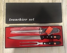 VTG ED Wüsthof Dreizackwerk Trident Solingen 8” 20cm Tranchier Knife Carving Set picture