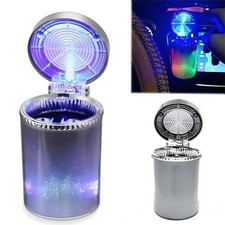 Car Ashtrays Multi-Function Portable Ashtray Colorful LED Light with Air Vent US picture