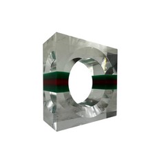 Gucci Vintage Acrylic Table Clock 1970's. Central Base only for Decor (No clock) picture