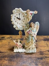 Exclusive Katelyn Collection Angels Clock Beautiful 10”  (Tested/Works great) picture