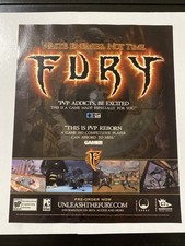 Fury PC 2007 Vintage Video Game Print Ad/Poster Official Art Big Box Promo Rare picture