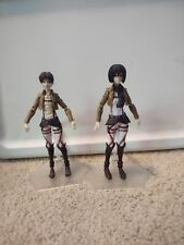 Attack On Titan Figma Lot Of 2, Eren And Mikasa picture