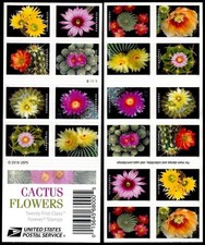 USPS CACTUS FLOWERS BOOKLET OF 20 FIRST CLASS LETTER STAMPS picture