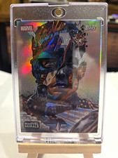 Topps 2026 Marvel Neon Marvel Murals MU-4 Captain America  Hologram Foil 🔥  picture