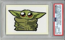 2020 TOPPS MANDALORIAN JOURNEY OF THE CHILD ILLUSTRATED SET GROGU PSA 10 LOW POP picture