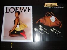 LOEWE 2-Page Magazine PRINT AD Spring 2023 TAYLOR RUSSELL David Sims picture