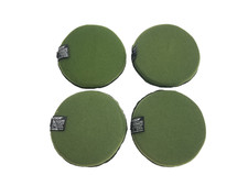 QTY (4) US Military Oregon Aero Helmet Pads - Green / Black Size 8 - USED picture