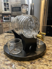 Barrel Whiskey Decanter and Glass Set with Display picture