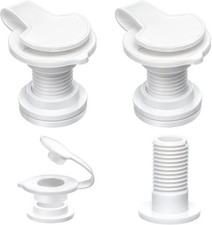 3 Sets Cooler Drain Plug Replacemen for Coolers Cooler Plug 1.5 Inch Whi picture